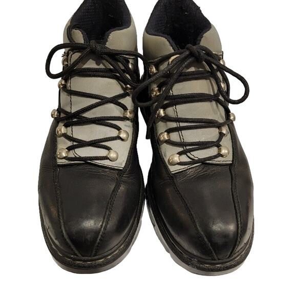 Paraboot Parachoc Boots Men's Lace Up Rugged Sz 9 41/42 Black Silver French - Picture 1 of 14